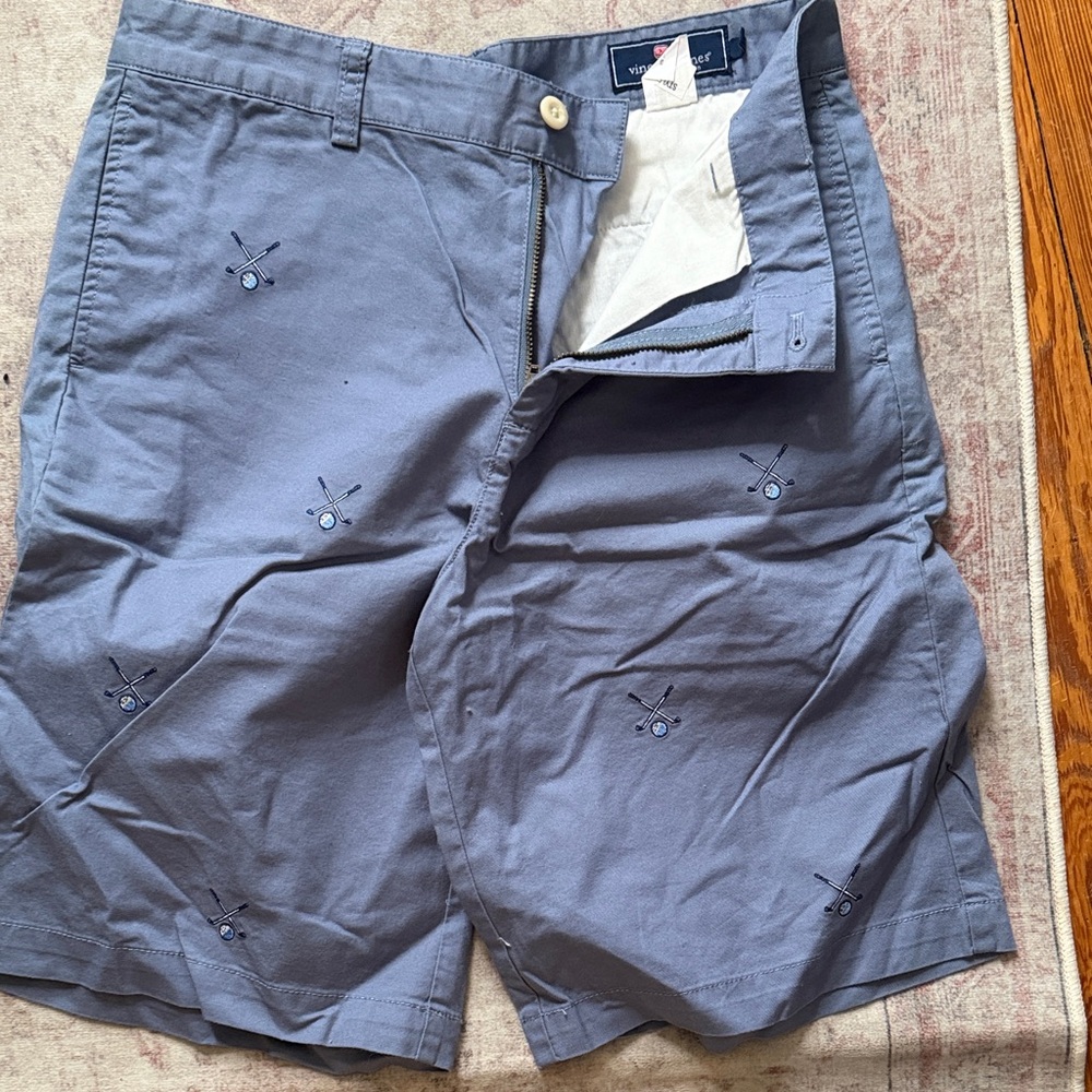 Boys size 18 Blue Embroidered Shorts golf